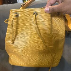 Louis Vuitton Yellow Satchel Bag